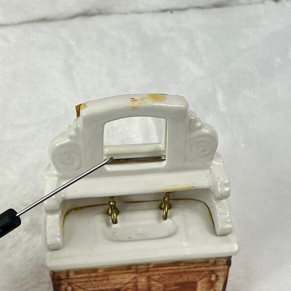 Shackman 1:12 Miniature Dollhouse Porcelain Sink with Mirror & Faucets Japan - Picture 9 of 12